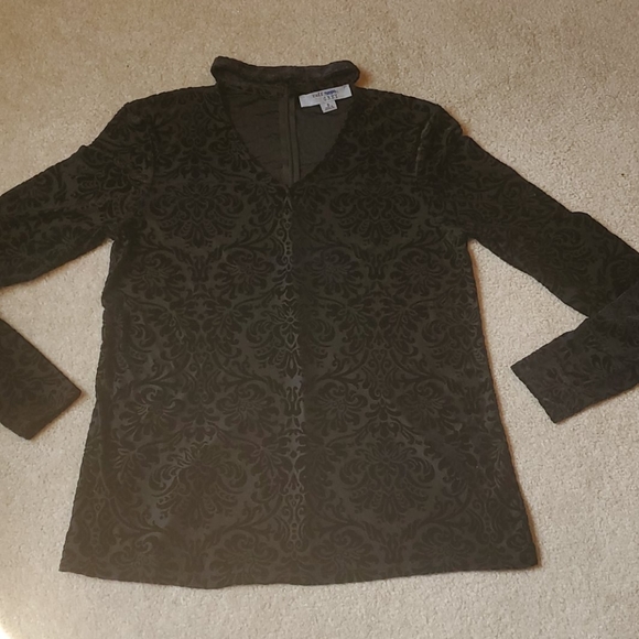 Ruff Hewn Grey dressy blouse size Small - Picture 10 of 12